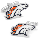 Denver Broncos Cufflinks and Tie Bar Gift Set