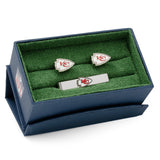 Kansas City Chiefs Cufflinks and Tie Bar Gift Set
