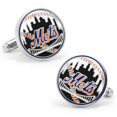 MLB New York Mets Baseball Cufflinks