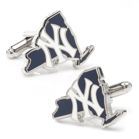 MLB New York Yankees State Shaped Cufflinks