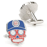 MLB Chicago Cubs Sugar Skull Cufflinks & Lapel Pin Gift Set
