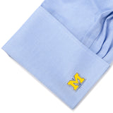 NCAA University of Michigan Cufflinks and Tie Bar Gift Set