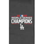 Silver Loveseat with Los Angeles Dodgers 2020 Championship Logo
