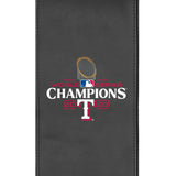 Silver Loveseat with Texas Rangers 2023 Champions Logo