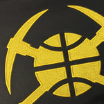 Silver Loveseat with Denver Nuggets Secondary Logo