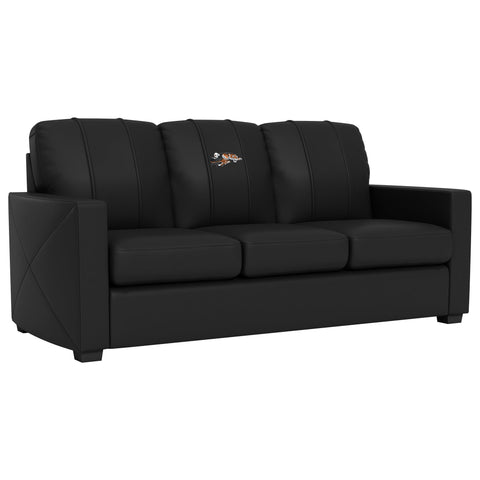 Silver Sofa with Cincinnati Bengals Classic Logo