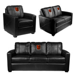 Silver Club Chair with  Cleveland Browns Bulldog Logo