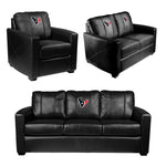 Silver Sofa with  Houston Texans Primary Logo