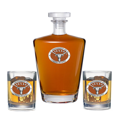 University of Texas at Austin Royal Decanter with 2 Glasses