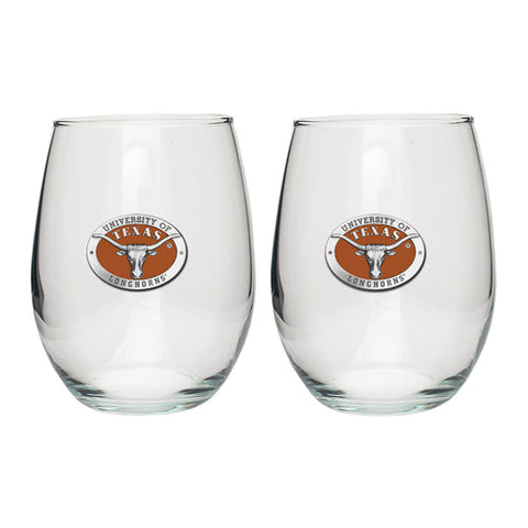 University of Texas at Austin Stemless Goblet (Set of 2)