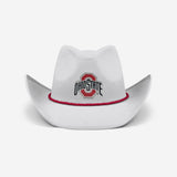 Ohio State Buckeyes White Rhinestone Logo Cowboy Hat