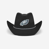 Philadelphia Eagles Black Rhinestone Logo Cowboy Hat