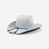 Detroit Lions White Rhinestone Logo Cowboy Hat