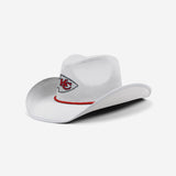 Kansas City Chiefs White Rhinestone Logo Cowboy Hat