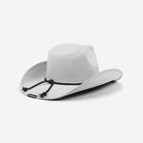 Pittsburgh Steelers White Rhinestone Logo Cowboy Hat