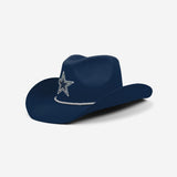 Dallas Cowboys Team Color Rhinestone Logo Cowboy Hat