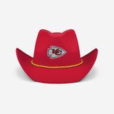 Kansas City Chiefs Team Color Rhinestone Logo Cowboy Hat
