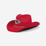 Kansas City Chiefs Team Color Rhinestone Logo Cowboy Hat
