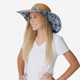 Dallas Cowboys Womens Floral Straw Hat