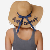 Dallas Cowboys Womens Wordmark Beach Straw Hat