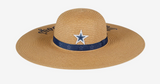Dallas Cowboys Womens Wordmark Beach Straw Hat