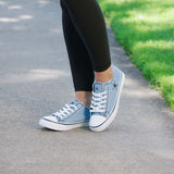 Dallas Cowboys Womens Denim Low Top Canvas Shoe