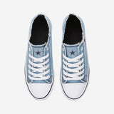 Dallas Cowboys Womens Denim Low Top Canvas Shoe