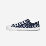 Dallas Cowboys Womens Low Top Repeat Print Canvas Shoe