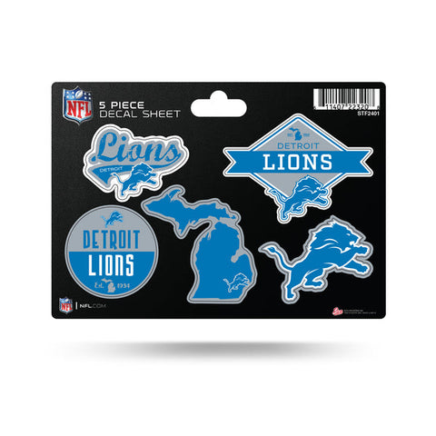 Detroit Lions 5-Pc Sticker Sheet