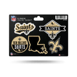 New Orleans Saints 5-Piece Sticker Sheet