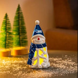 Detroit Lions Statue 8 Inch LED Snowman