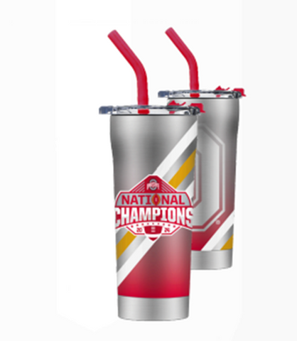 Ohio State Buckeyes 2024 National Champions 24 oz Straw Tumbler