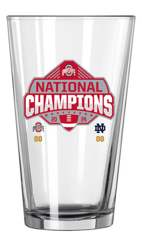 Ohio State Buckeyes  2024 National Champions 16oz. Commemorative Pint Glass