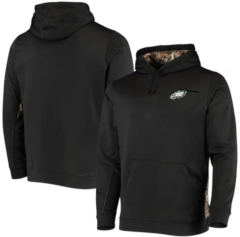 Men's Philadelphia Eagles Dunbrooke Black/Realtree Camo Logo Ranger Pullover Hoodie-Mens Medium