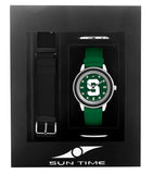 Michigan State Spartans Colors Watch Gift Set