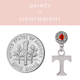 Tennessee Power T Crystal Drop Earrings