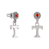Tennessee Power T Crystal Drop Earrings