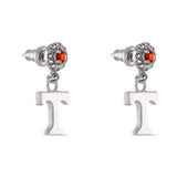 Tennessee Power T Crystal Drop Earrings