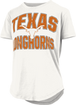 Texas Longhorns "Maxima Glitter" Short Sleeve Crew Neck Top