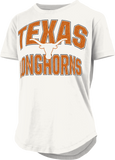 Texas Longhorns "Maxima Glitter" Short Sleeve Crew Neck Top