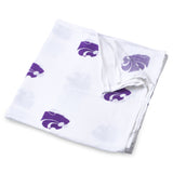 Kansas State University Muslin Swaddle Blanket – Soft Breathable 47x47 Baby Blanket – Officially Licensed Wildcats Newborn Gift