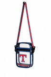 Texas Rangers Clear Crossbody Messenger Bag