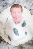 University of Florida Gators Muslin Swaddle Blanket – Soft Breathable 47x47 Baby Blanket – Officially Licensed UF Newborn Gift