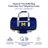 University of Michigan Duffel Cooler