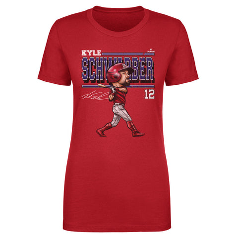 Kyle Schwarber Philadelphia Cartoon WHT