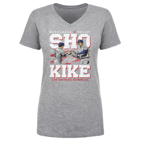 Shohei Ohtani & Enrique Hernandez Los Angeles D Duo WHT