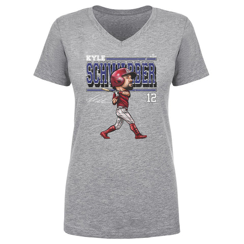 Kyle Schwarber Philadelphia Cartoon WHT