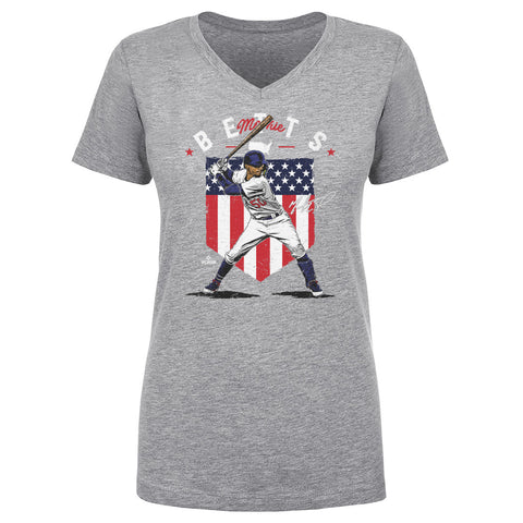 Mookie Betts Los Angeles D Country Flag WHT