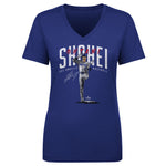 Shohei Ohtani Los Angeles D Base Pose WHT