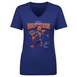 Jalen Brunson New York Knicks Caricature WHT